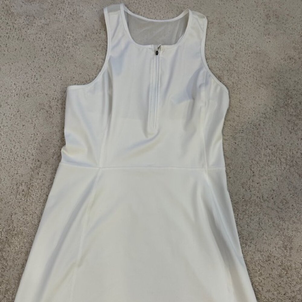 J Crew tennis style dress  white, size M